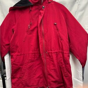 Nautica Women’s 1X parka - double zipper - lined Hood - Excellent Condition